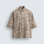 RELAXED FIT ABSTRACT PRINT SHIRT