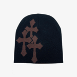 CH Crosses Beanie - Black Brown