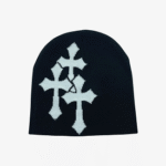 CH Crosses Beanie - Black White